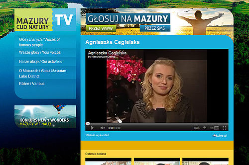 Mise à jour du site MazuryCudNatury.TV